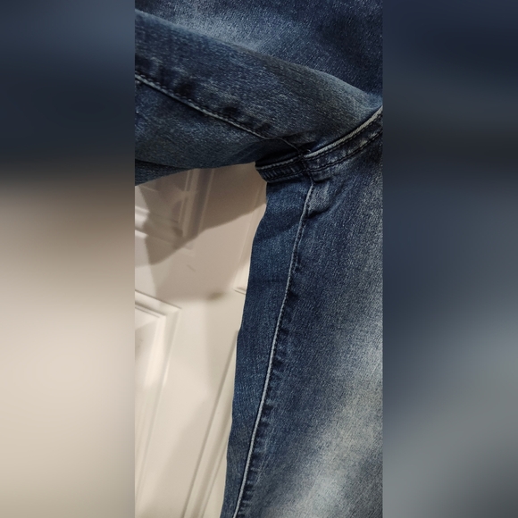 Zoe + Phoebe Slim Boot High Rise Medium Wash Blue Jeans Women's 12 - Picture 5 of 10